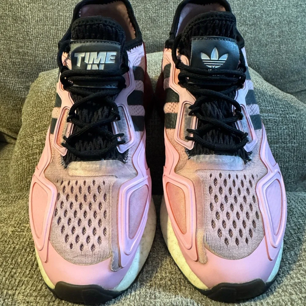 Adidas Ninja ZX 2k Boost Pink and Black Sneakers size 6 - Picture 3 of 9